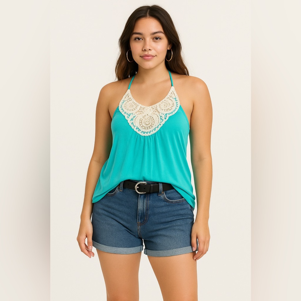 Y2K Crochet halter top